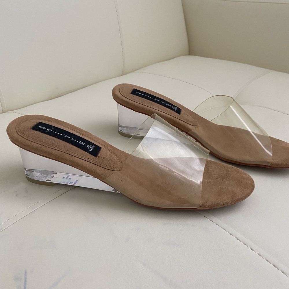 STEVEN by Steve Madden acrylic heels (NWOT)